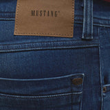 mstang slim straight stretchable mid blue jeans for men