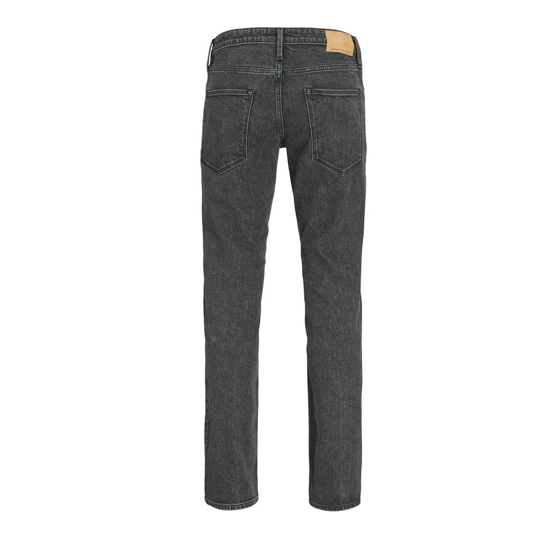 JJ regular fit comfort stretchable charcoal blue jeans for men