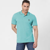 polo rplh regular fit embroidered ferozi polo for men