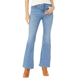 sigtr stretchable sky blue totally shaping bootcut jeans for women