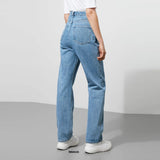 wekday straight fit light blue ladies jeans