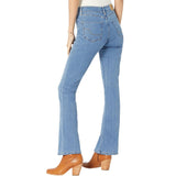 sigtr stretchable sky blue totally shaping bootcut jeans for women
