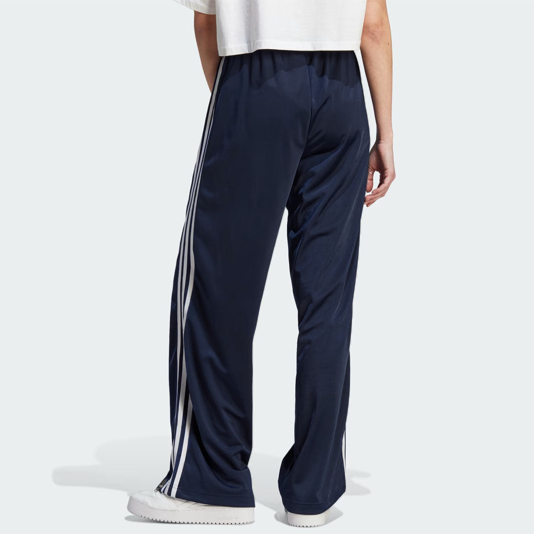 addi straight/loose bottom navy blue side stripe with ankle zip trouser for women