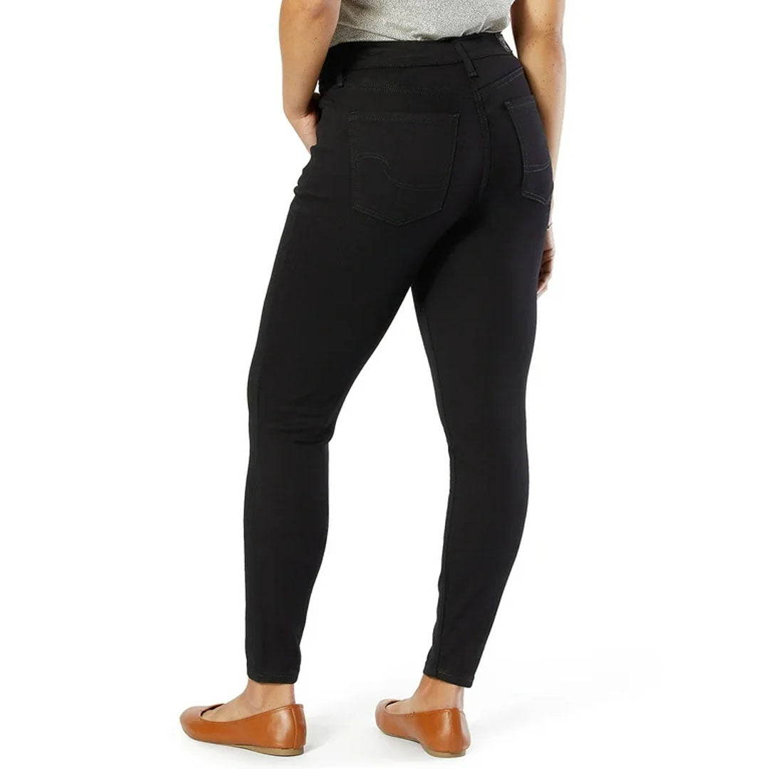 sigtur skinny fit stretchable jet black jeans for women