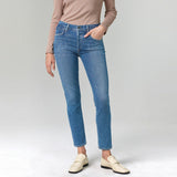 up2fshion slim fit mid blue jeans for women