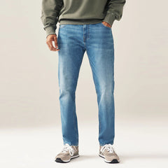 mangun slim fit stretchable light blue jeans for men