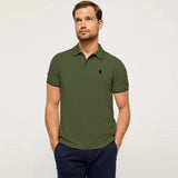 polo rplh regular fit embroidered bright green polo for men