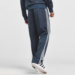 addi straight/loose bottom greyish blue side stripe with ankle zip trouser for men