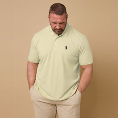 polo rplh plus size regular fit embroidered lemon premium polo for men