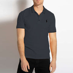 polo rplh regular fit embroidered malaysia grey polo for men