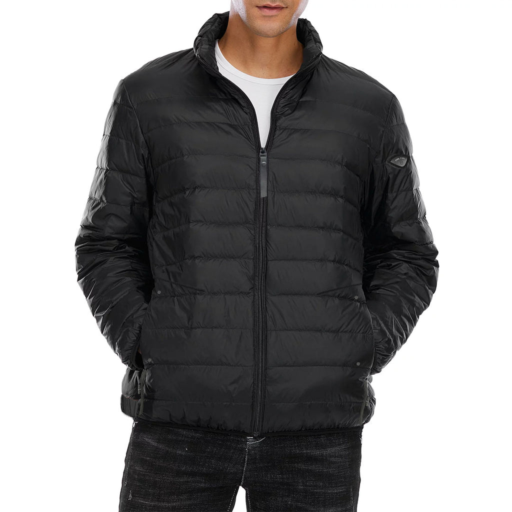 fastfsh premium quality black imported puffer jacket for men