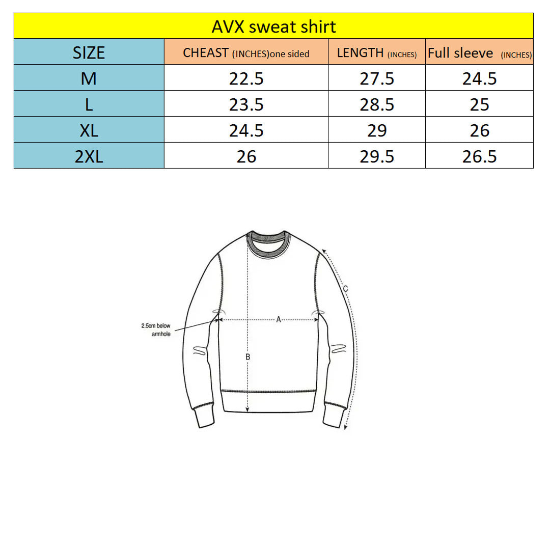 avx mens crew skin sweat shirt for winter