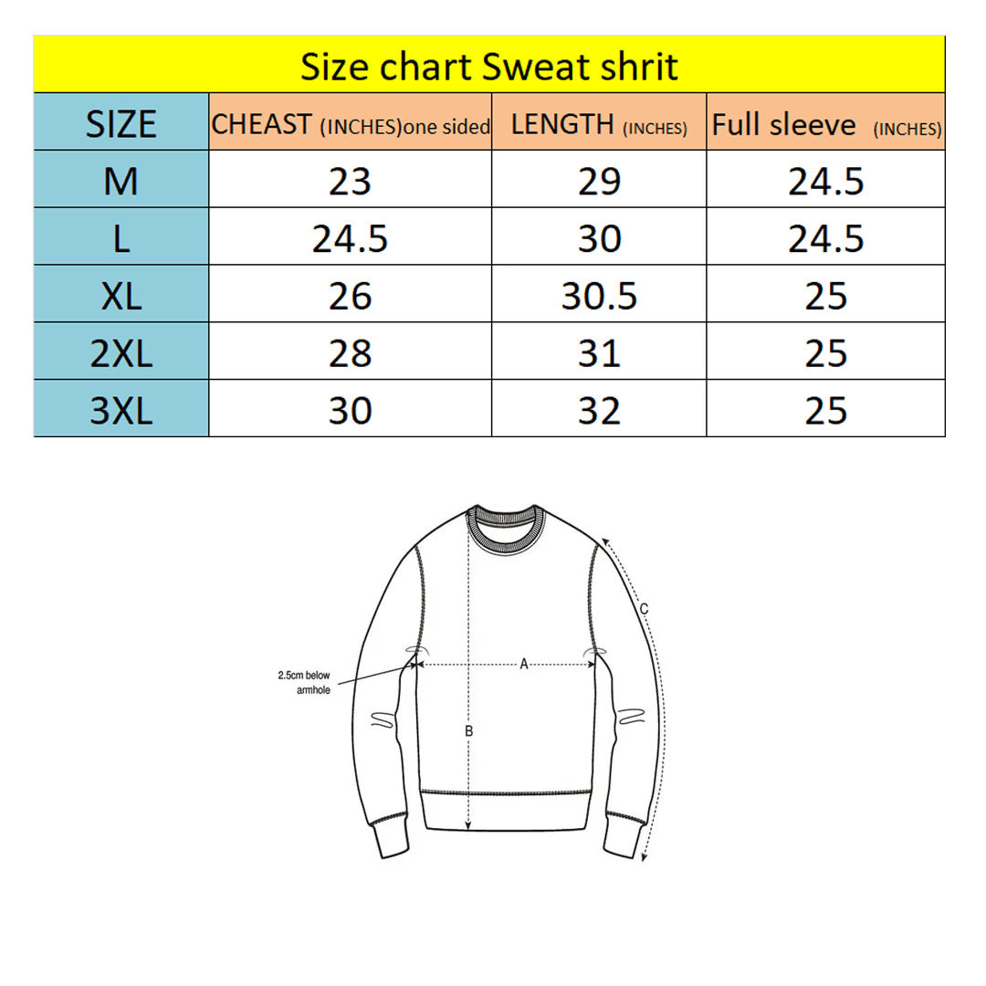 nxt crew neck mustered winter sweat shirt for men