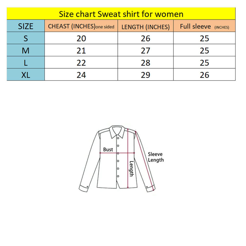 addi full sleeve polyester maroon sweat shirt for women