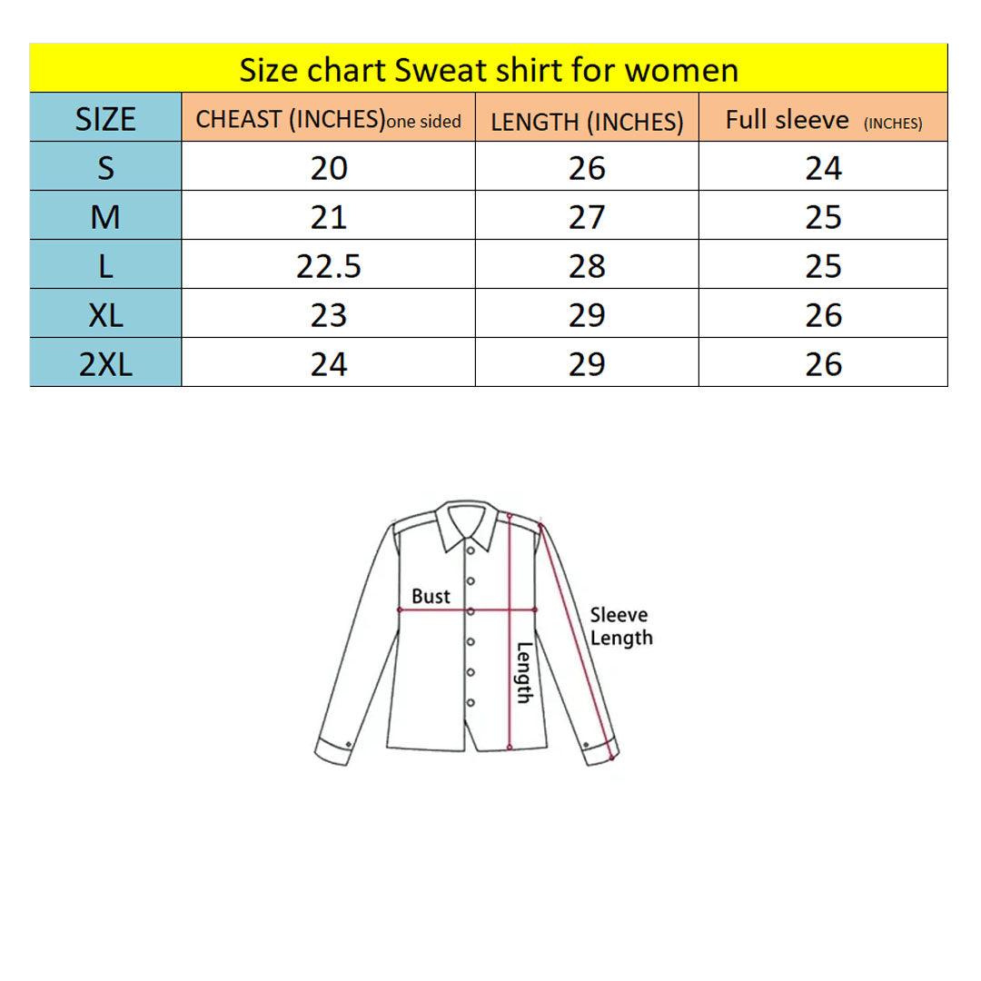 addi full sleeve polyester yellow sweat shirt for women