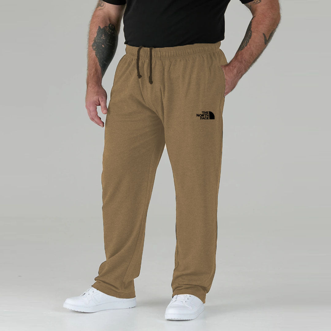 nrth face men straight/loose fit skin plus size terry trouser for summer