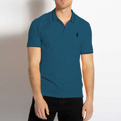 polo rplh regular fit embroidered zink polo for men