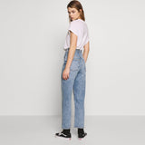 monki high rise extra staight leg stretchable women jeans