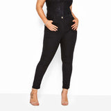 isl-a ruby women black slim straight high rise stretchable jeans