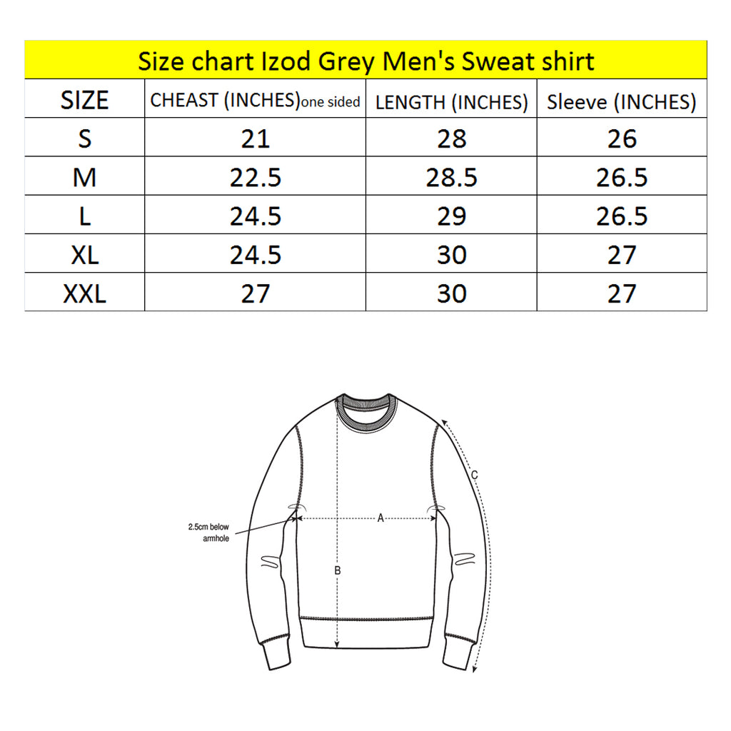 izd Light Grey long sleeve fleece crewneck men's sweatshirt