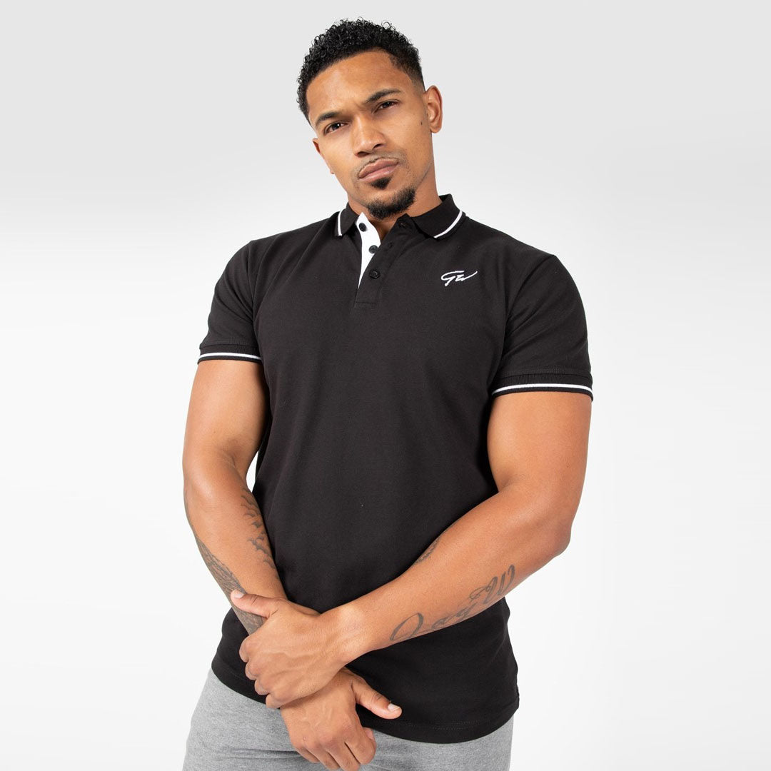 gorla slim fit black polo shirt for men Brandcollection.pk