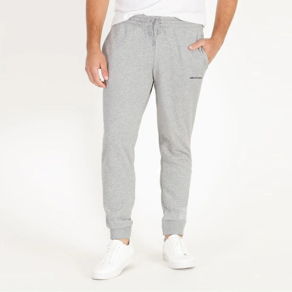 hudsn slim fit light grey sweat jogger pant for men's