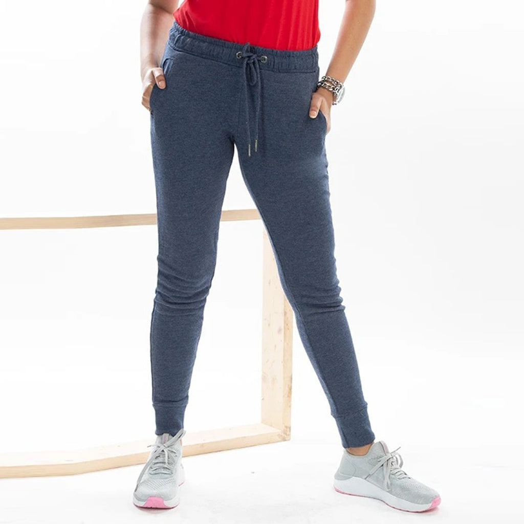 love longe skinny fit blue stretchable terry jogger pant