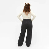 misguid extra straight leg faded black  women jeans
