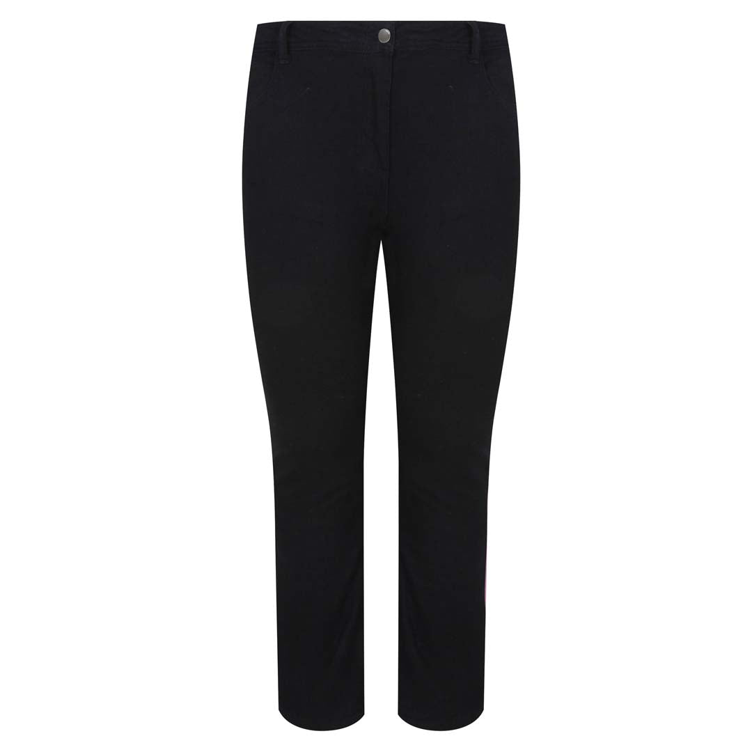 isl-a ruby women black slim straight high rise stretchable jeans