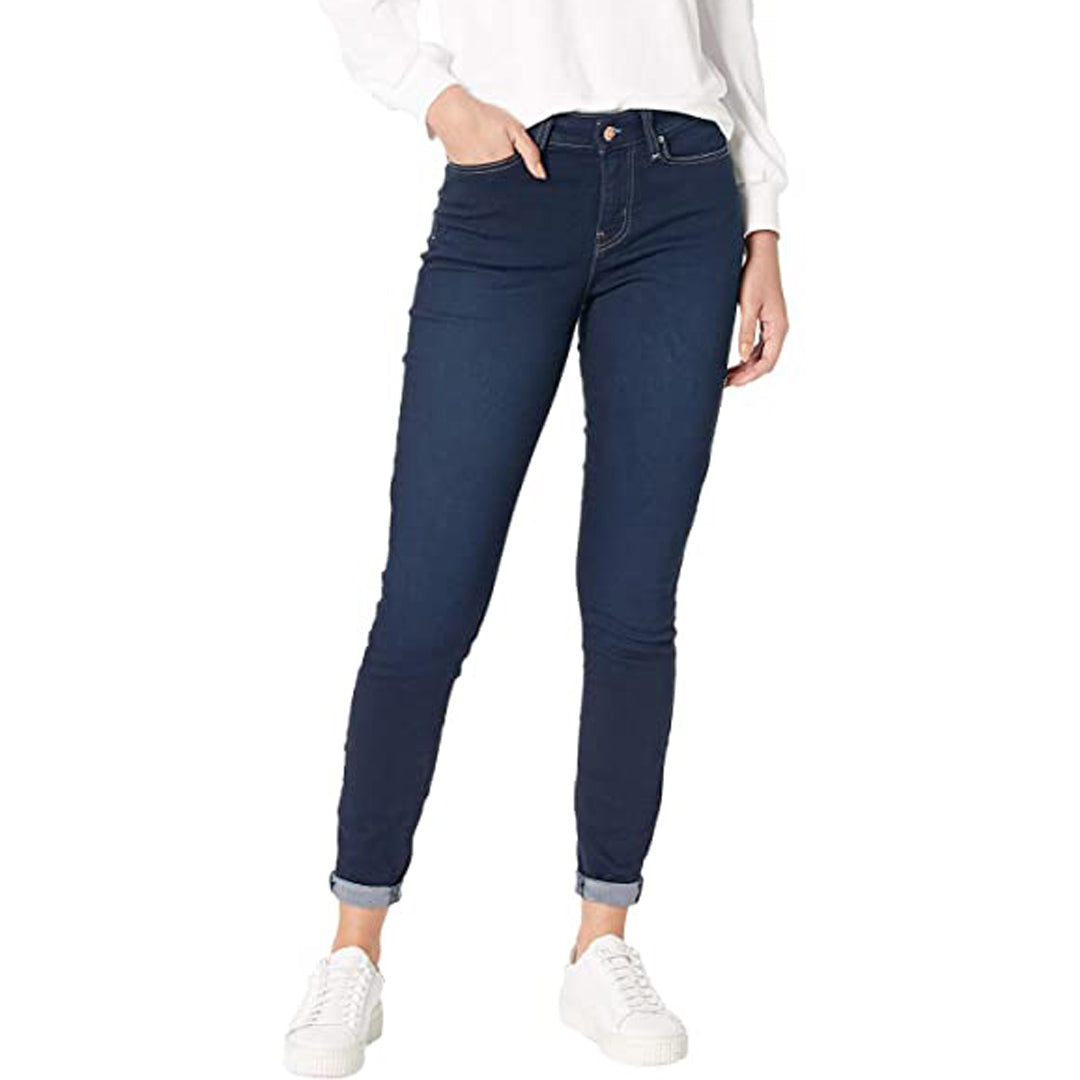 lvs women dark blue skinny fit soft super stretchable jeans