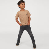 brand mgo grey slim fit stretchable kids jeans (4443630895152)