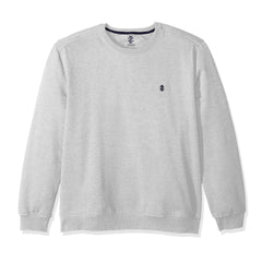 izd Light Grey long sleeve fleece crewneck men's sweatshirt