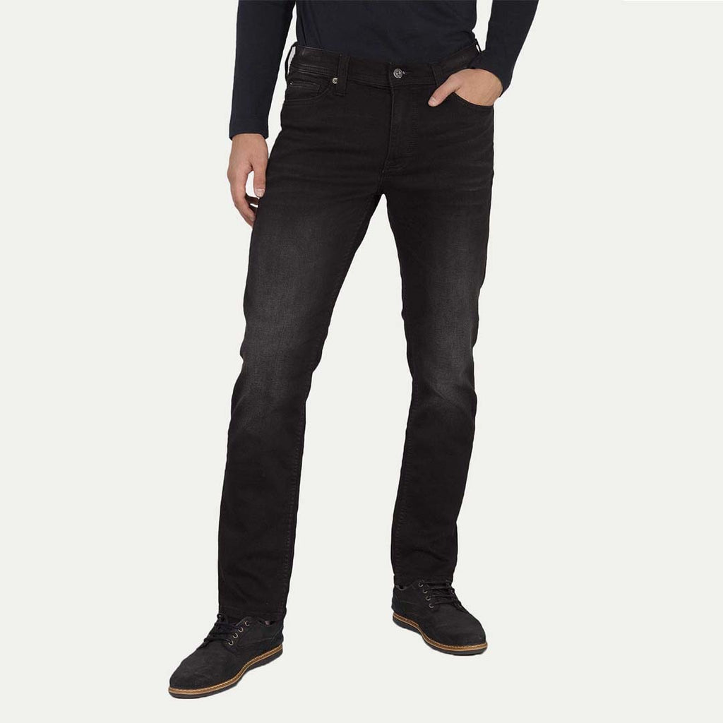 Brand mustng slim fit stretchable greyish black jeans