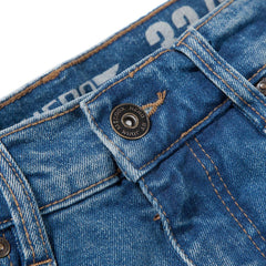 hro regular straight stretchable stone blue mens jeans