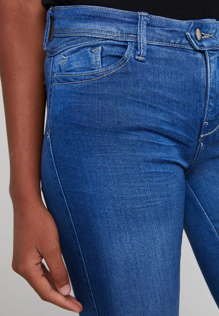 Brand only skinny fit super stretch royal blue ladies jeans (3799476731952)