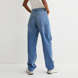 Hm high rise 90's baggy mid blue women jeans