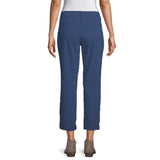 st jhn bay mid rise stretchable blue straight cotton pant