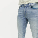new lok stretchable light blue skinny mens jeans
