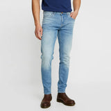 crs regular fit stretchable light blue mens jeans