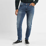crs regular fit stretchable dark blue mens jeans