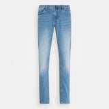 crs regular fit stretchable light blue mens jeans