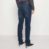 crs regular fit stretchable dark blue mens  jeans