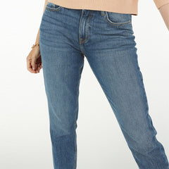 sora mom fit mid rise mid blue jeans for women