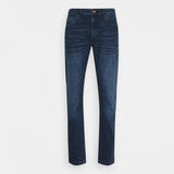 crs regular fit stretchable dark blue mens  jeans