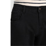 crs regular fit stretchable black mens jeans