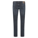 mustng tapered fit stretchable dark blue mens jeans