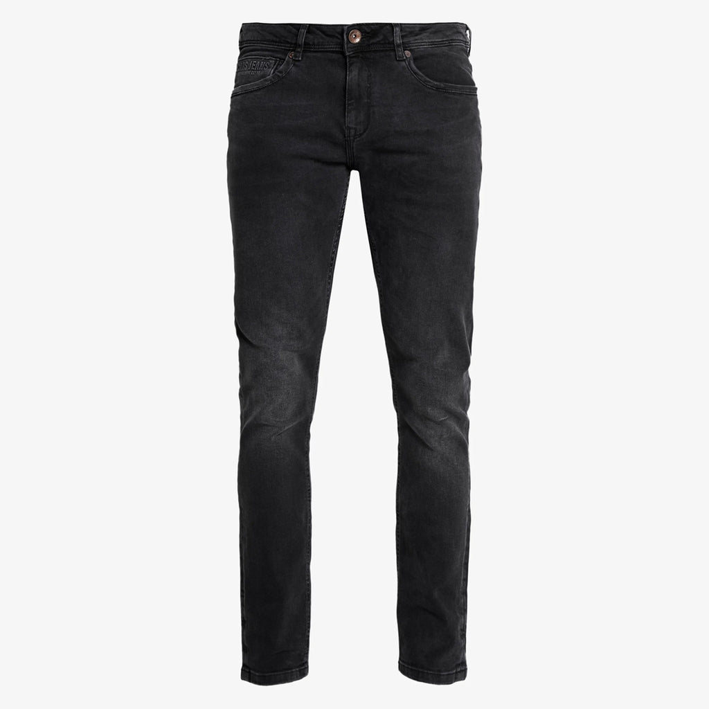 crs regular fit stretchable faded black mens jeans