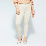 mgo high rise stretchable skin colour plus size jeans
