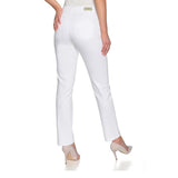stokar high rise stretchable white tapered fit jeans