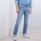 lvs 501 mens sky blue original fit stretchable jeans (4476746367024)
